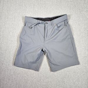 Gerry Men's Size 36 Gray Nylon Blend Outdoor Hiking Cargo Shorts Belted Stretch